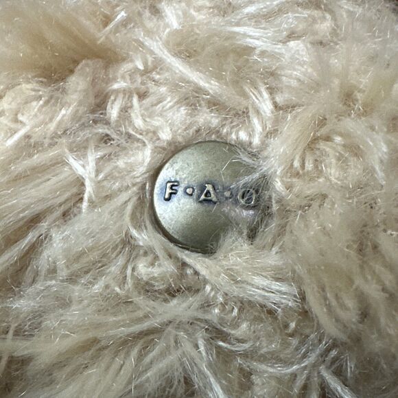 FAO Schwarz 2018 12" Plush Anniversary Teddy Bear Red Vest Scarf Christmas - Picture 5 of 7